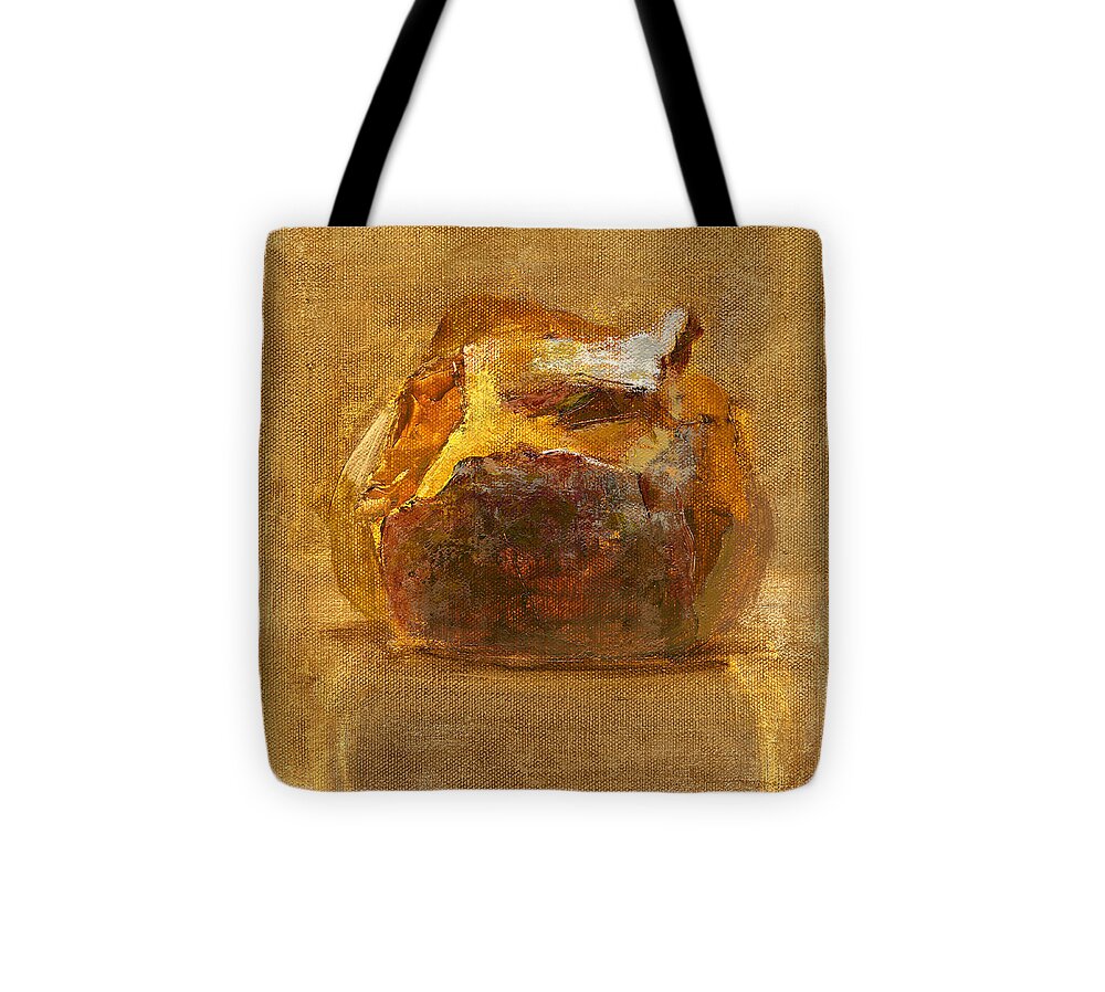Bread Tote Bag featuring the painting Untitled #285 by Chris N Rohrbach