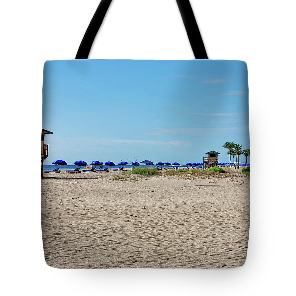 Beach Tote Bag featuring the photograph 23- Singer Palms by Joseph Keane