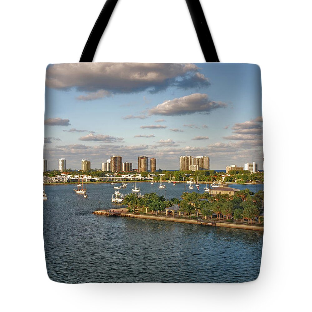 Singer Island Skyline Tote Bag featuring the photograph 27- Singer Island Skyline by Joseph Keane