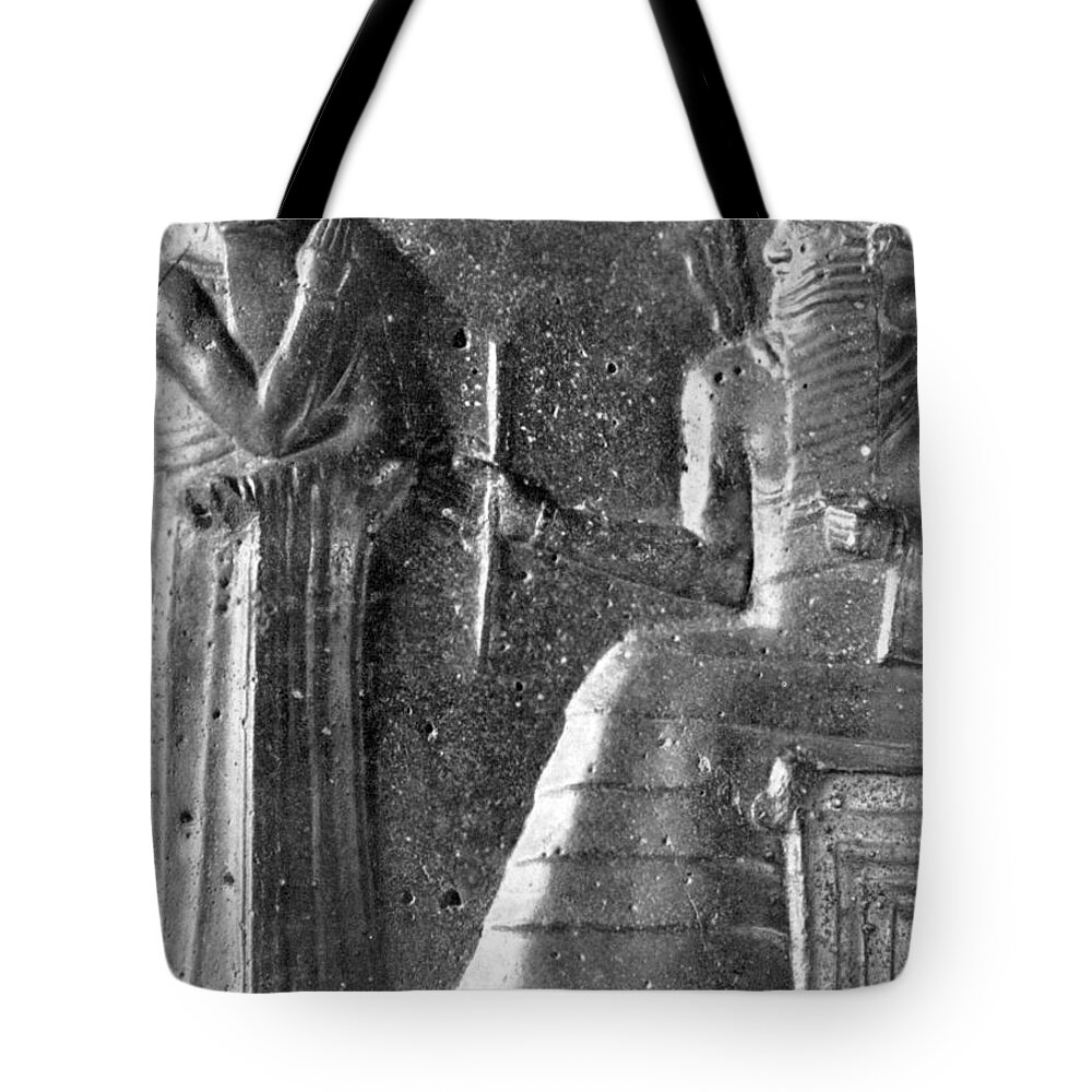 History Tote Bag featuring the photograph Hammurabi, Babylonian King And Lawmaker #3 by Photo Researchers