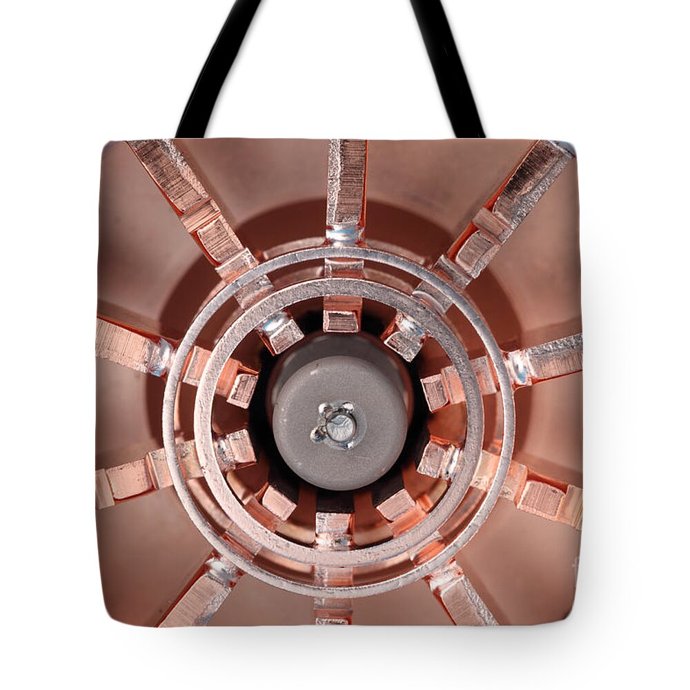 Microwave Tote Bag featuring the photograph Magnetron #3 by Ted Kinsman