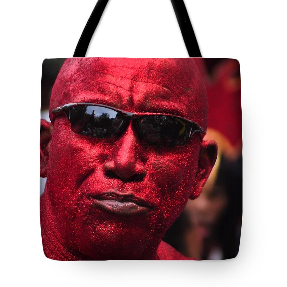 Parades Tote Bag featuring the photograph West Indian Day Parade Brooklyn NY #3 by Mark Gilman