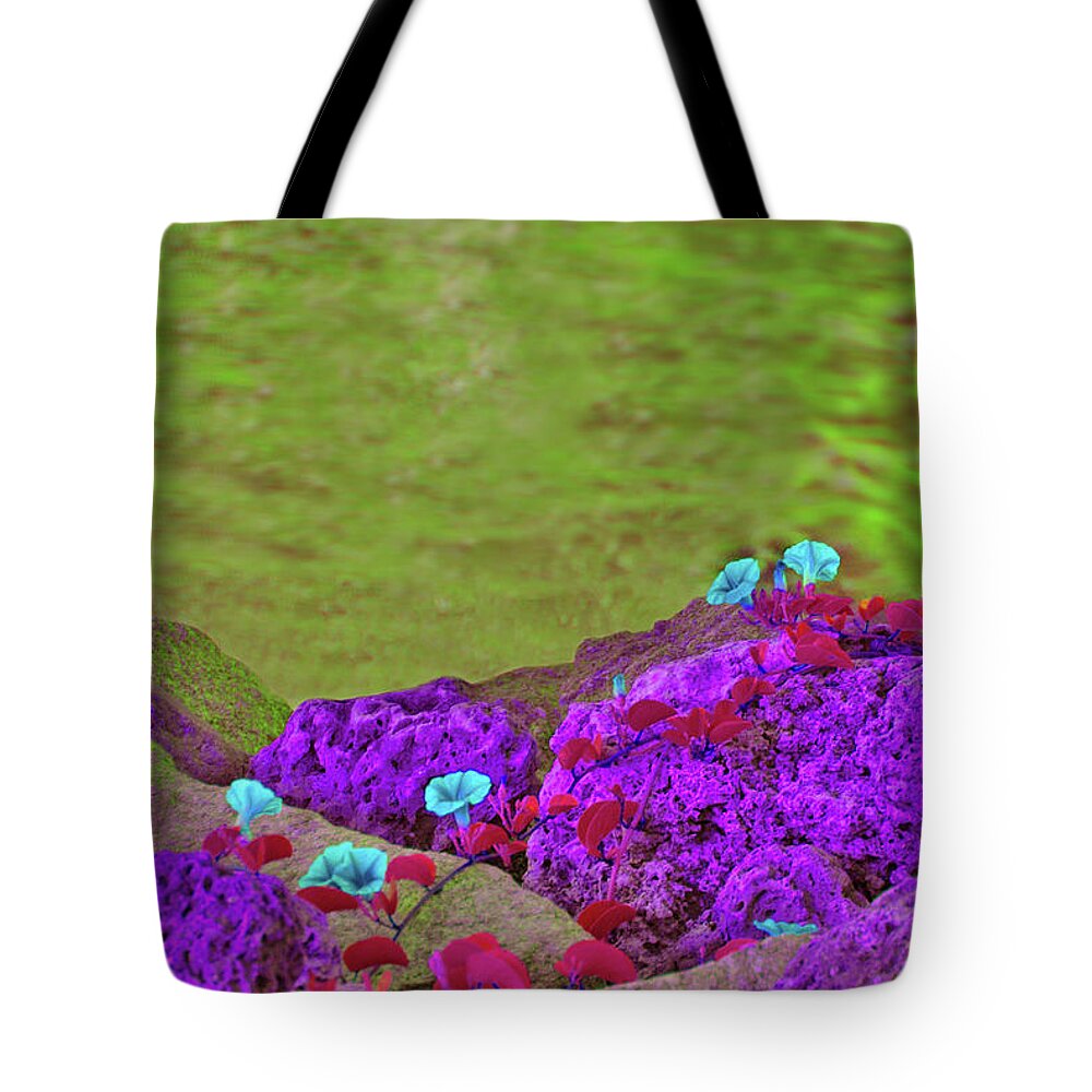 Digital Art Tote Bag featuring the photograph 45- Color My World by Joseph Keane