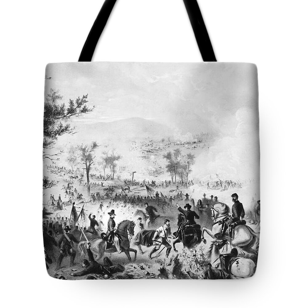 1863 Tote Bag featuring the photograph Civil War: Gettysburg #5 by Granger