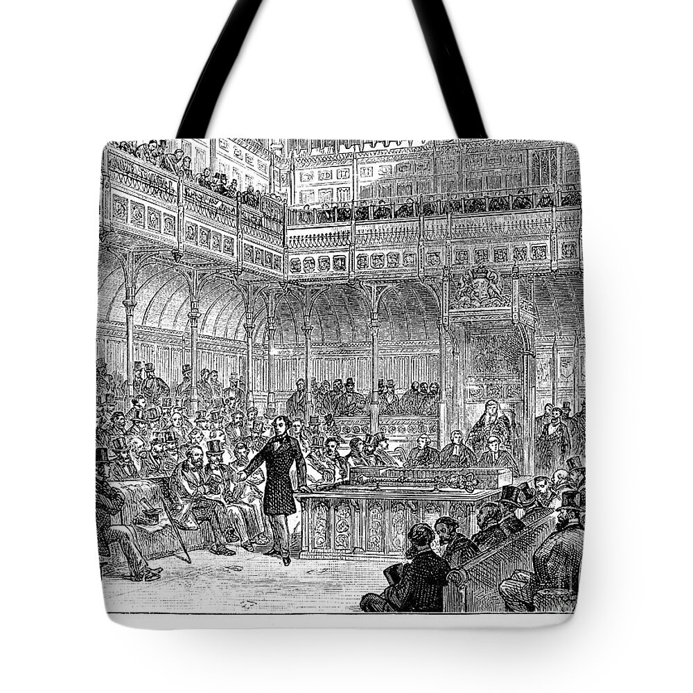 1867 Tote Bag featuring the photograph Benjamin Disraeli (1804-1881) #8 by Granger