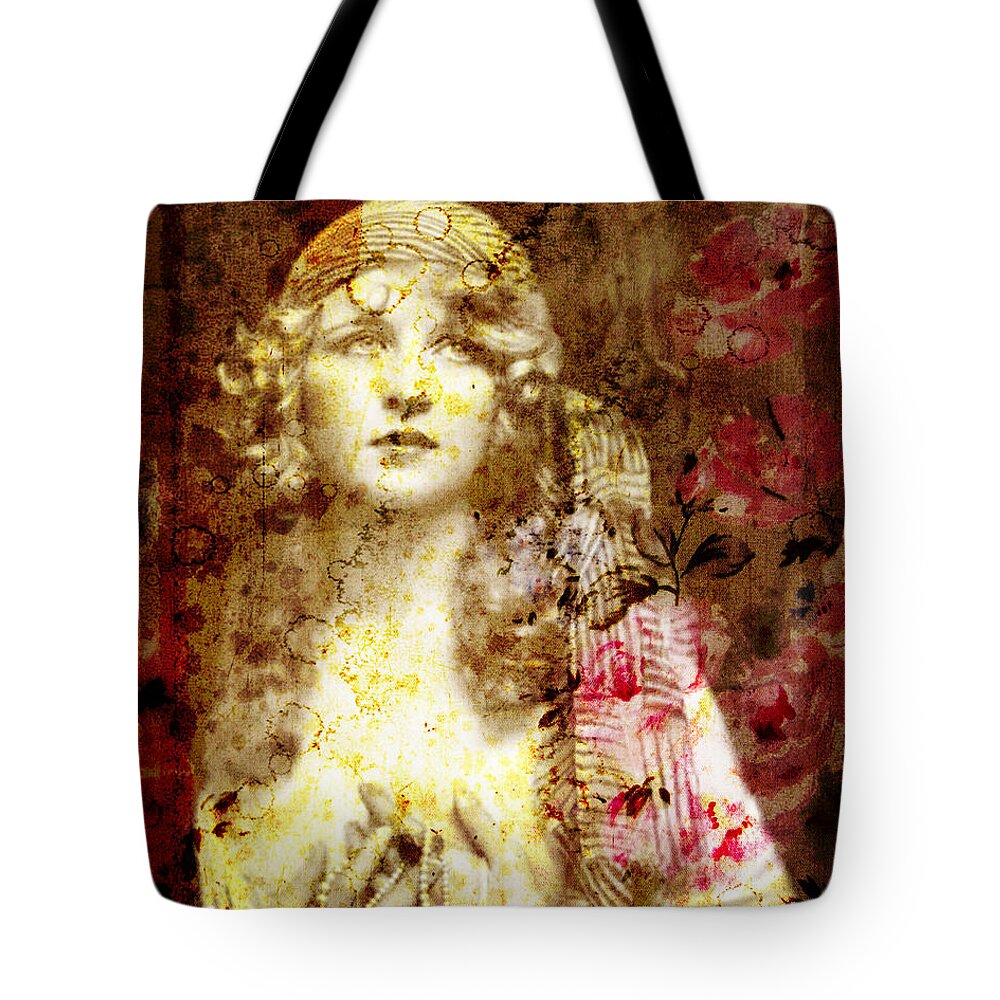 Nostalgic Seduction Tote Bag featuring the photograph Winsome Woman #39 by Chris Andruskiewicz