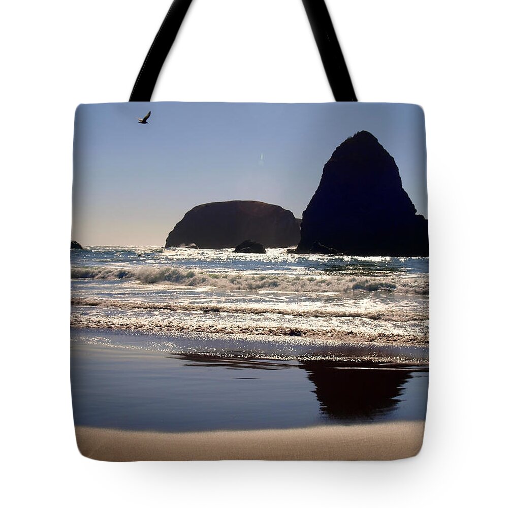 Water Tote Bag featuring the photograph A Birds Eye View by Teri Schuster