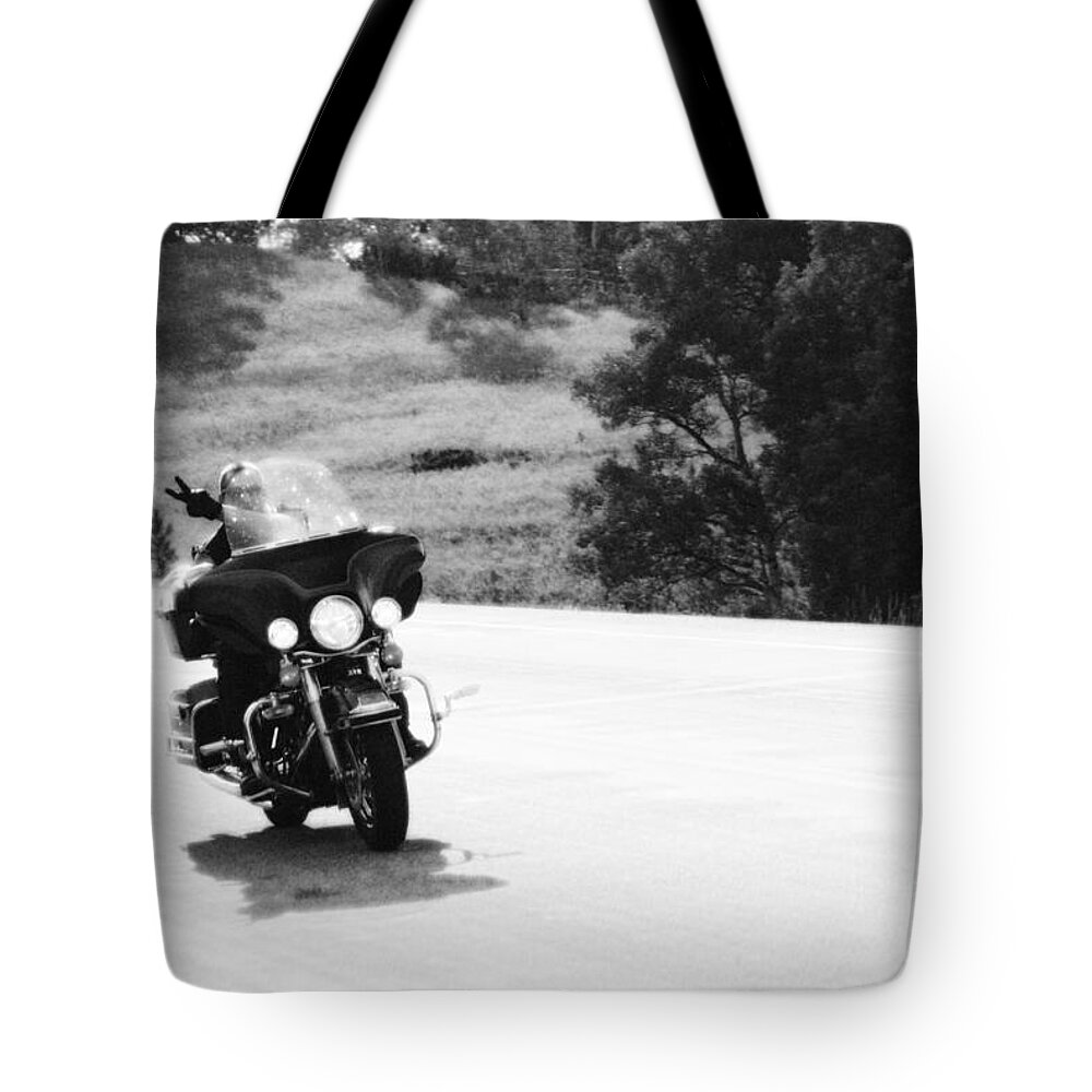 Peace Tote Bag featuring the photograph A Peaceful Ride by Anthony Wilkening