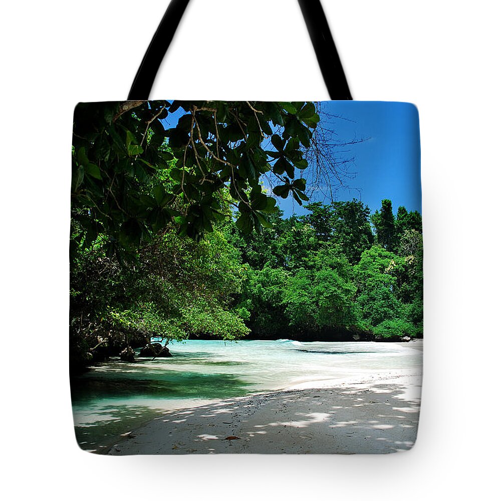 Beach Tote Bag featuring the photograph A Piece Of Paradice by Hannes Cmarits