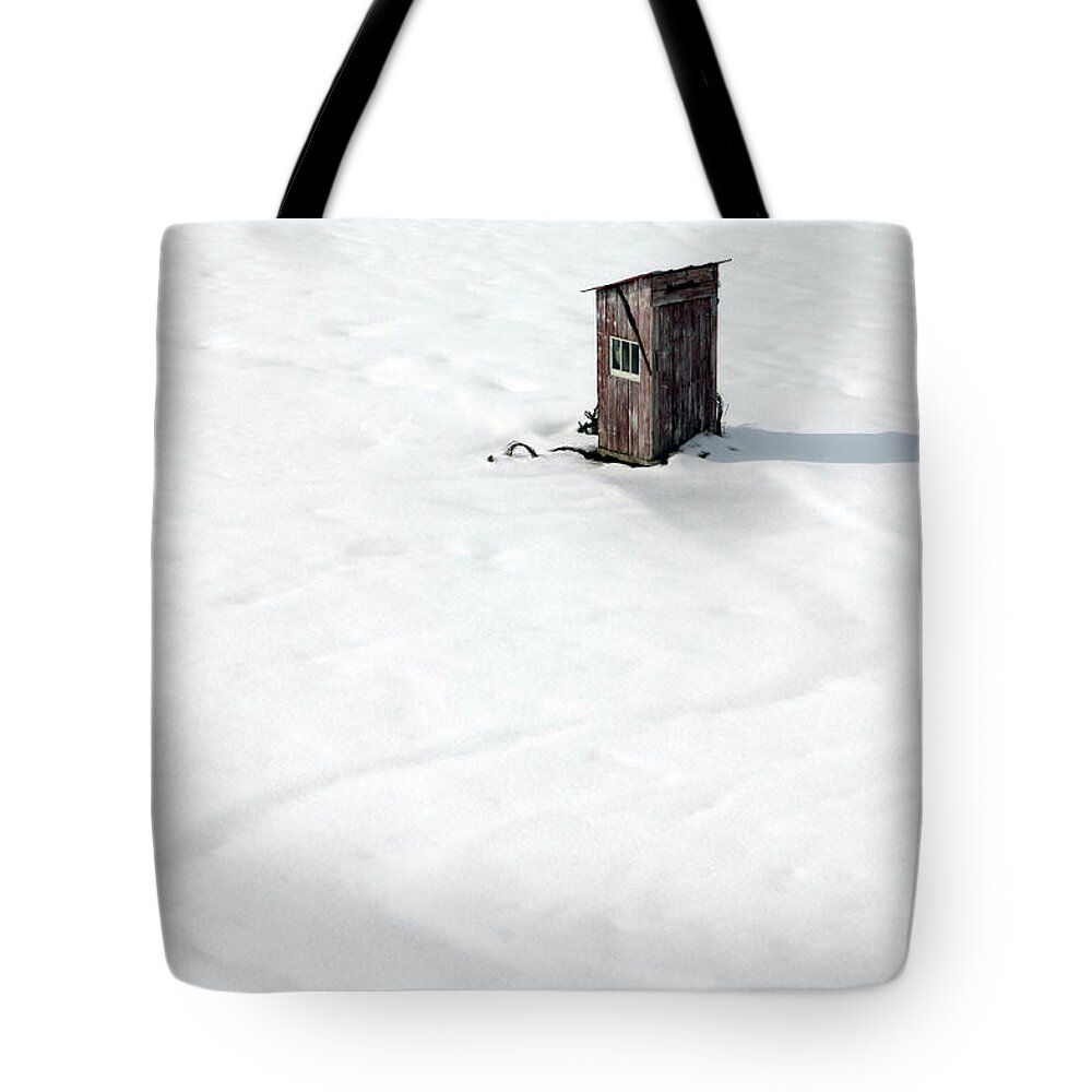 Pennsylvania Tote Bag featuring the photograph A Snowy Path by Karen Lee Ensley