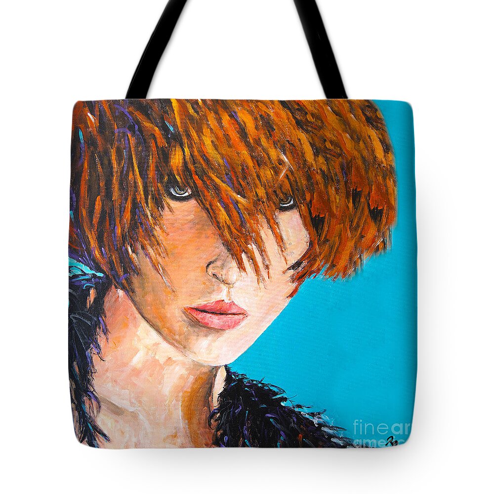 Fashion Tote Bag featuring the painting Abby by Richard T Pranke