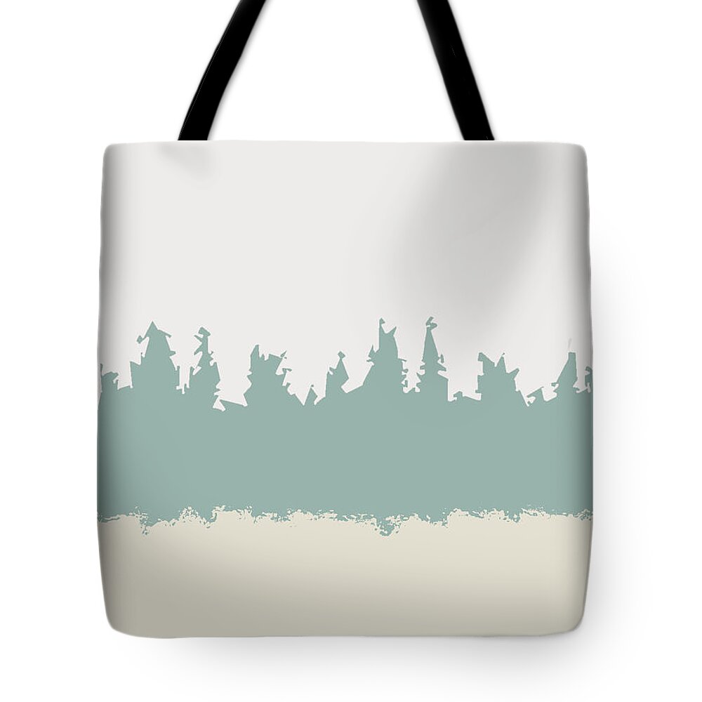 Cream Tote Bag featuring the digital art Above And Below by Jeff Iverson