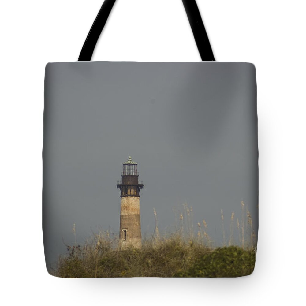 Morris Island Tote Bag featuring the photograph Above the Dunes by Tim Mulina