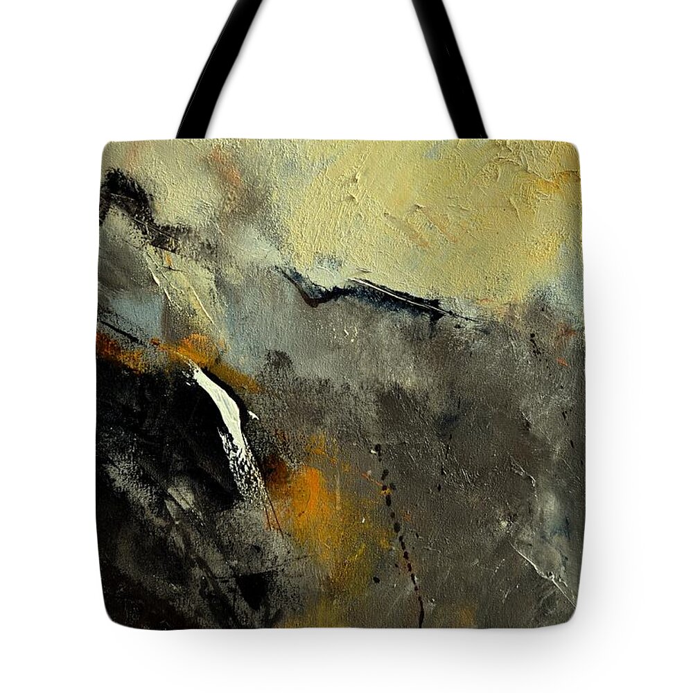 Abstract Tote Bag featuring the painting Abstract 68210191 by Pol Ledent