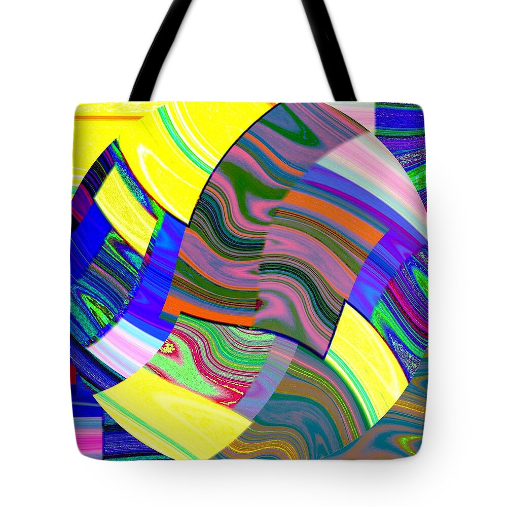 Abstract Fusion Tote Bag featuring the digital art Abstract Fusion 31 by Will Borden