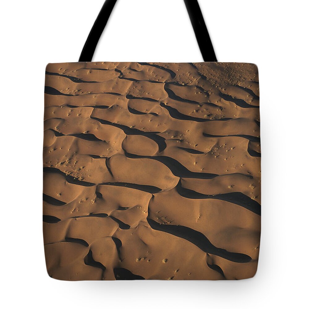 Mp Tote Bag featuring the photograph Aerial View Of Sand Dunes by Pete Oxford