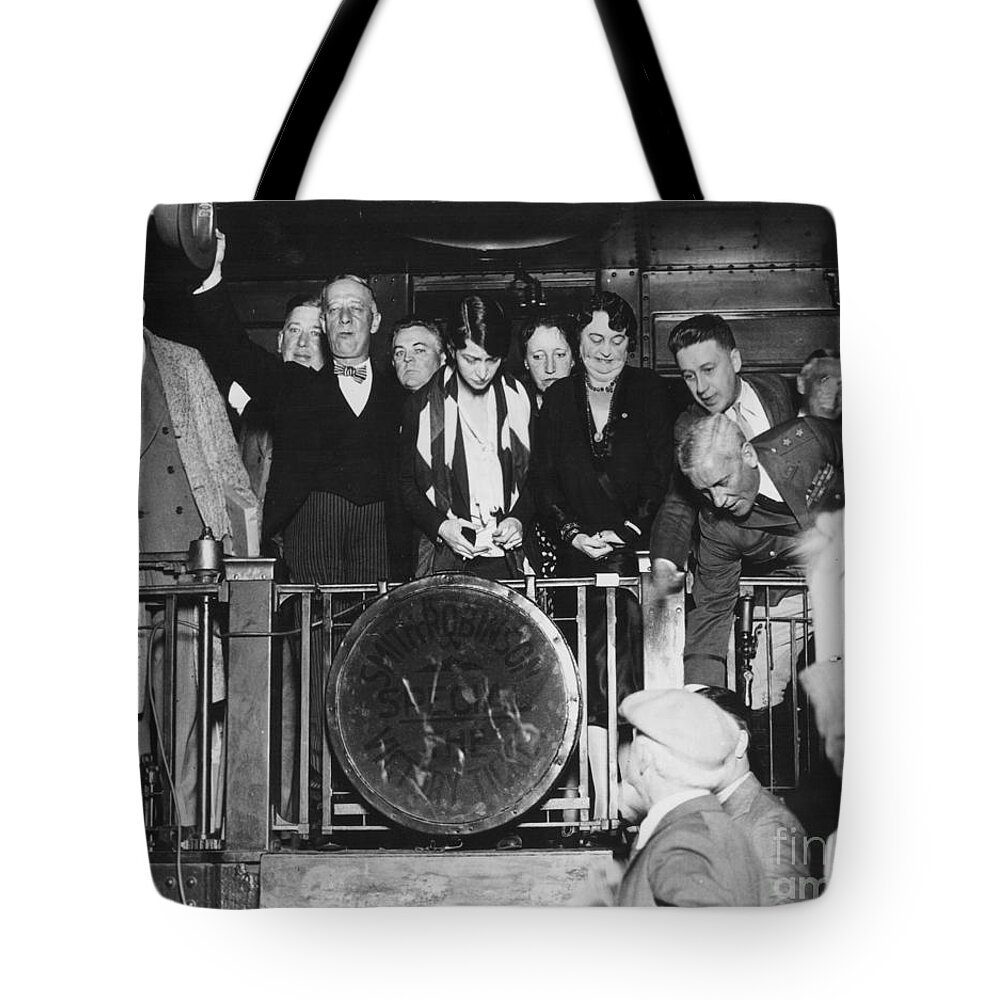 1928 Tote Bag featuring the photograph Alfred Emanuel Smith by Granger