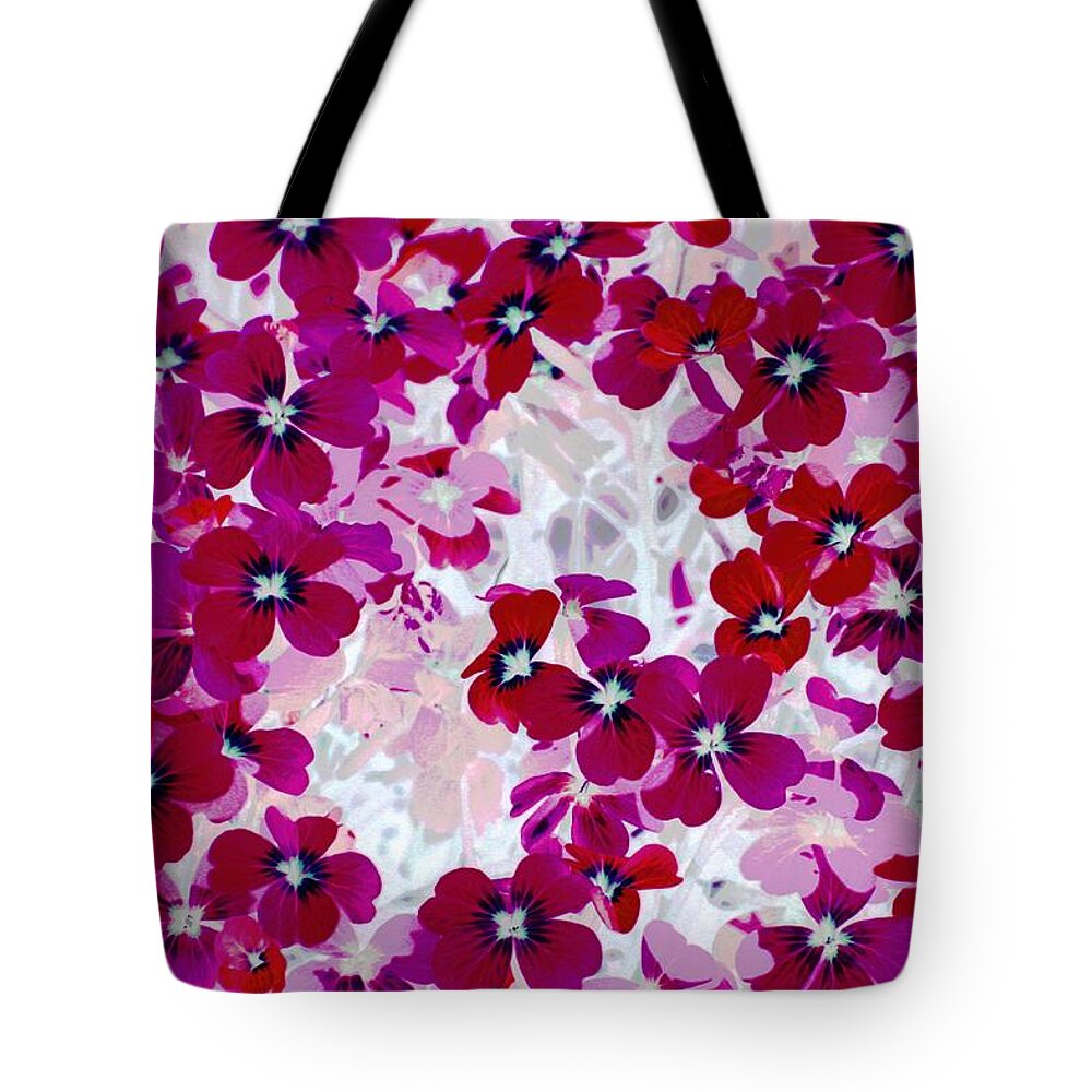 Altered Tote Bag featuring the photograph Altered Flower 8 by Andrew Hewett