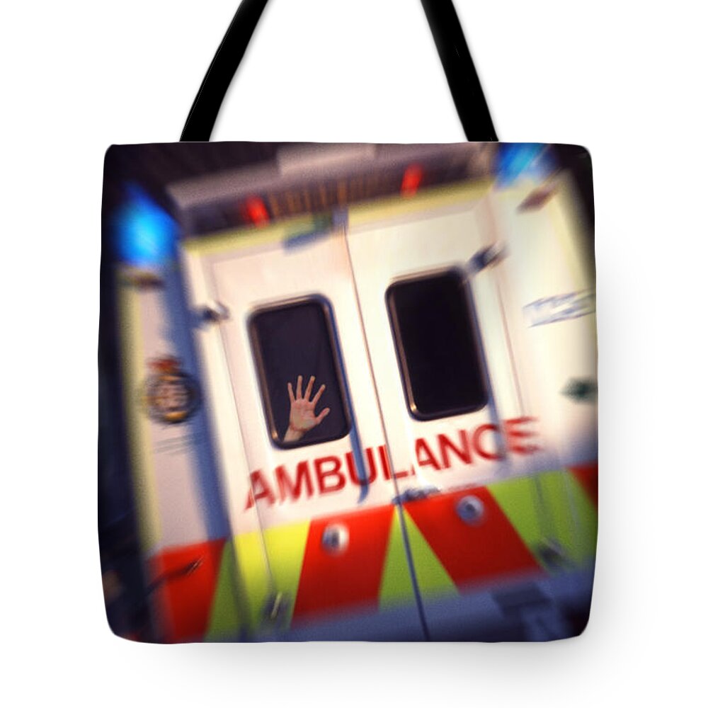 Get Well Soon Tote Bag featuring the photograph Ambulant by Richard Piper