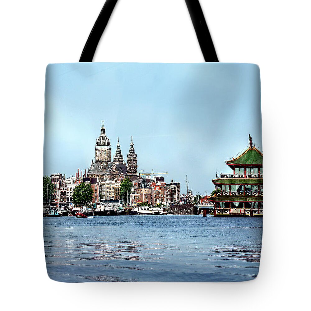 Amsterdam Tote Bag featuring the photograph Amsterdam by Diana Haronis