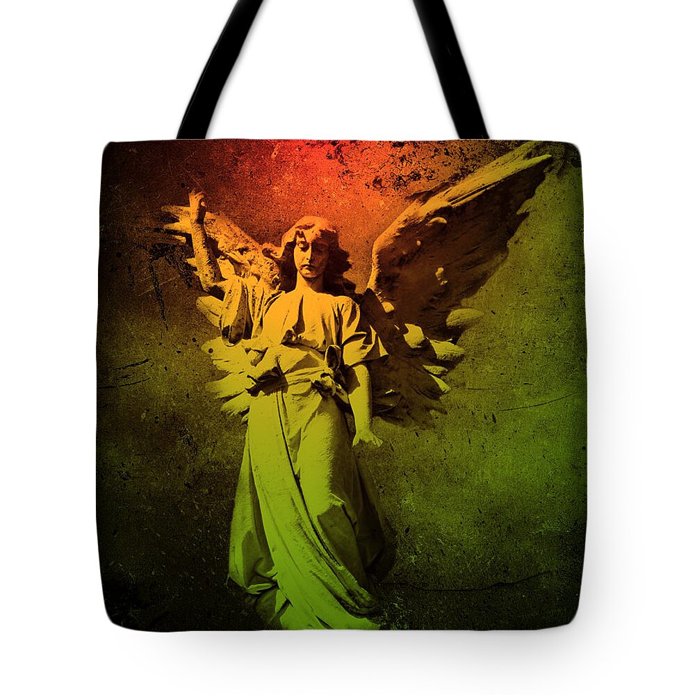 Angel Tote Bag featuring the photograph Angel of Death by David Dehner