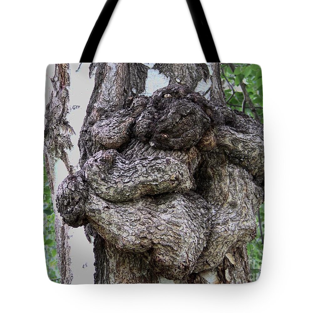 Burls Tote Bag featuring the photograph Ape Burl by Charles Robinson