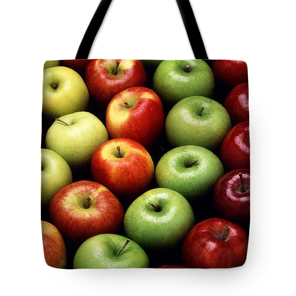 Apple Tote Bag featuring the photograph Apples by Photo Researchers