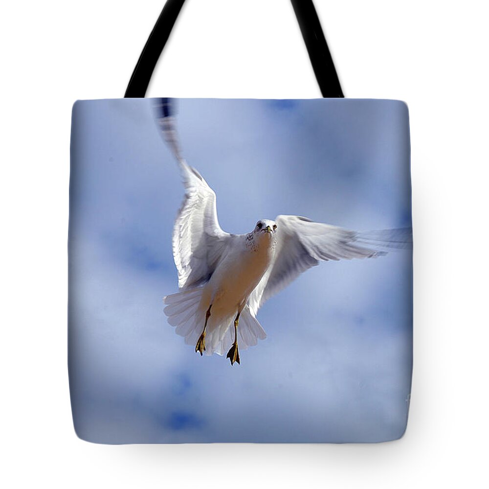 All Rights Reserved Tote Bag featuring the photograph Applying Brakes in Flight by Clayton Bruster