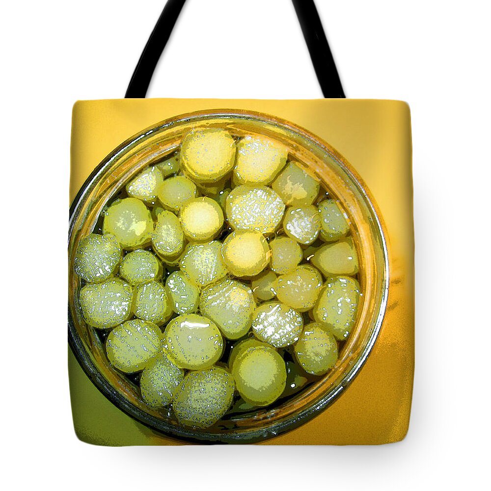 Asparagus Tote Bag featuring the photograph Asparagus In A Jar by Kym Backland