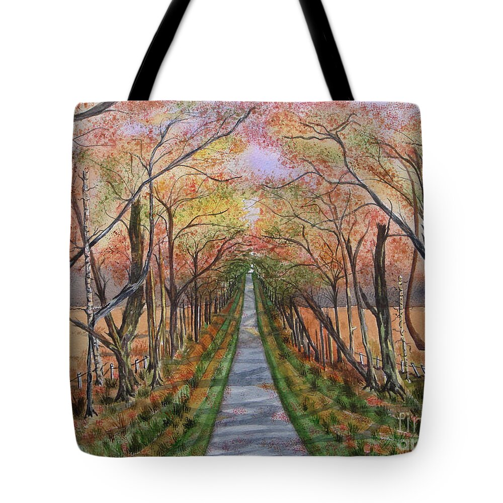 Autumn Splendour Tote Bag featuring the painting Autumn Splendour by Yvonne Johnstone