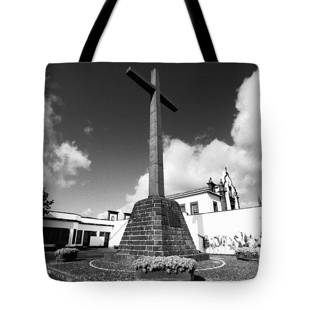 Azores Tote Bag featuring the photograph Azorean chapel by Gaspar Avila