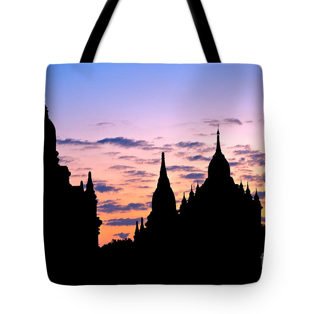 Ancient Tote Bag featuring the photograph Bagan by Luciano Mortula