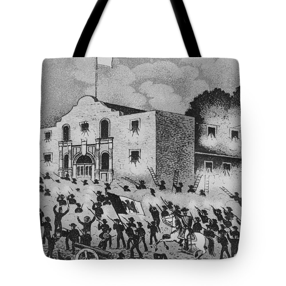 Alamo Tote Bag featuring the photograph Battle Of The Alamo by Omikron