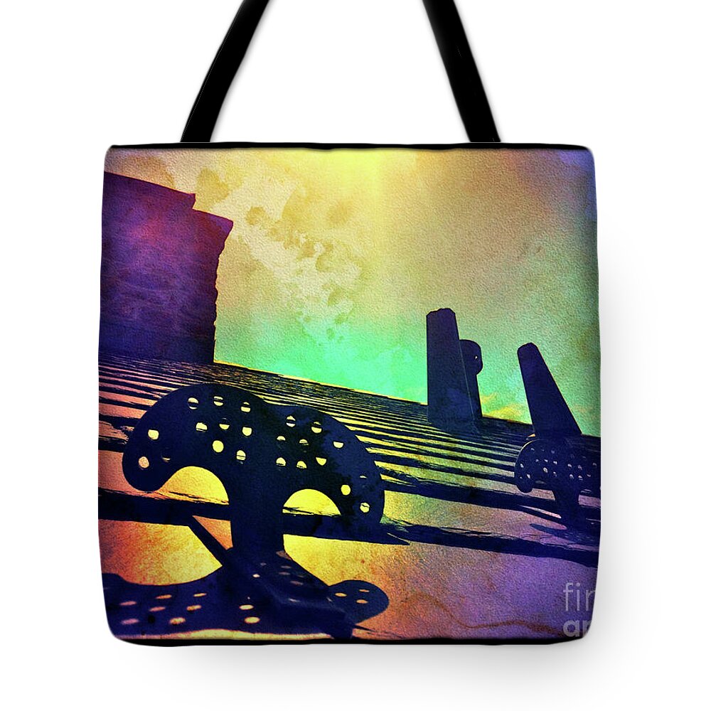 Chimney Tote Bag featuring the digital art Beyond the Chimney by Kevyn Bashore