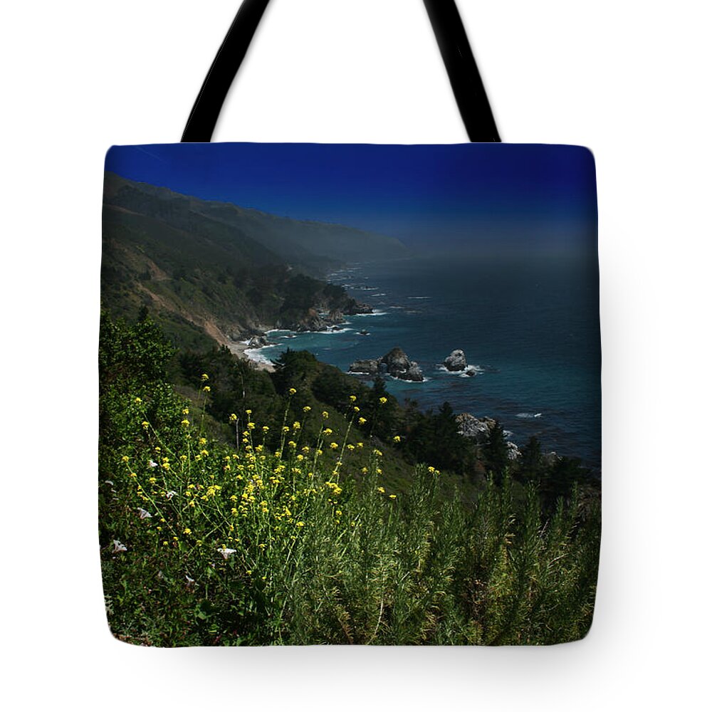 Big Sur Tote Bag featuring the photograph Big Sur California by Benjamin Dahl