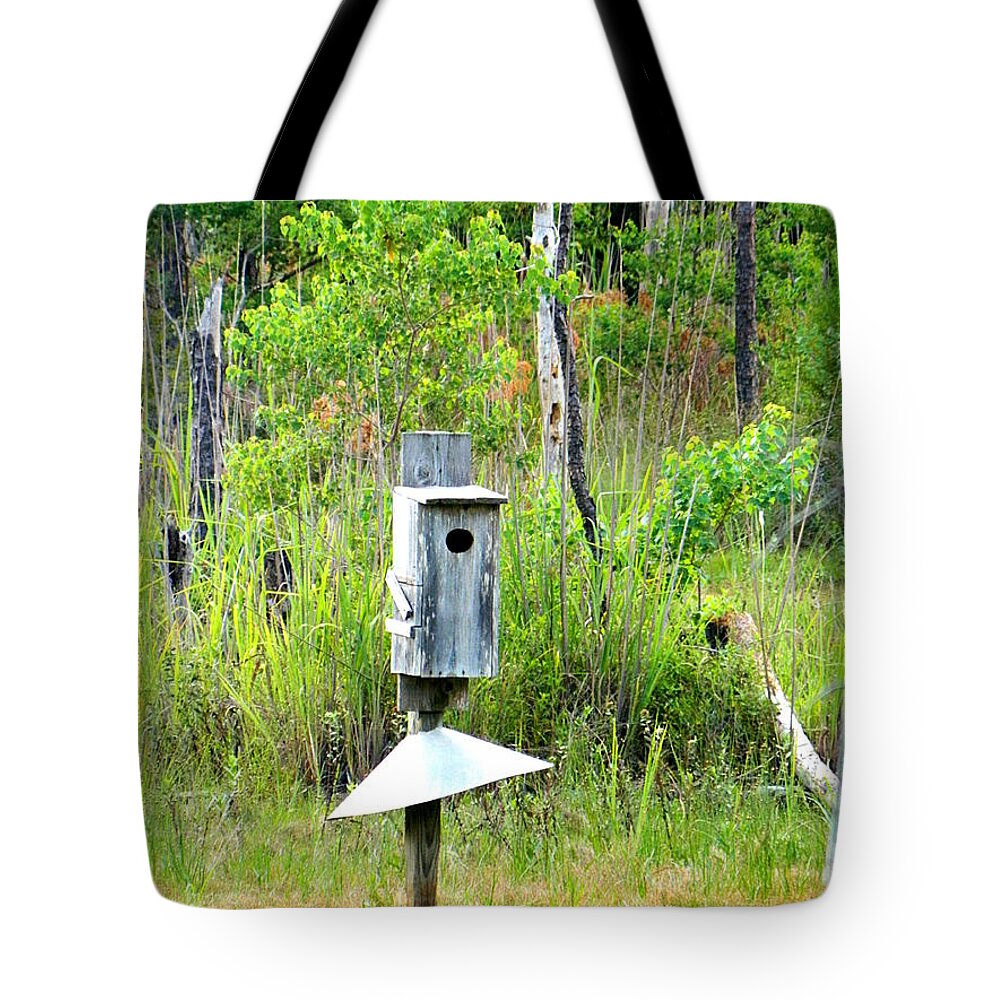 Object Tote Bag featuring the photograph Bird Feeder by Ester McGuire