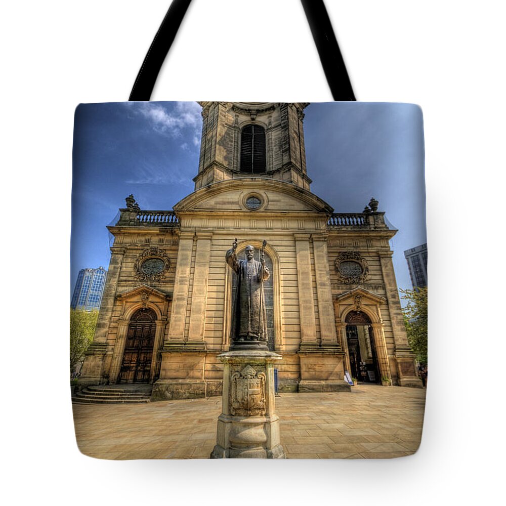 Church Tote Bag featuring the photograph Birmingham Cathedral 2.0 by Yhun Suarez
