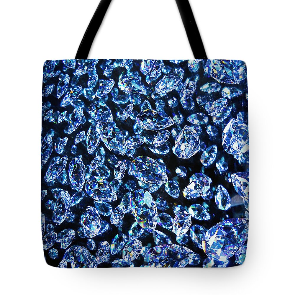 Diamond Tote Bag featuring the photograph Blue ... by Juergen Weiss