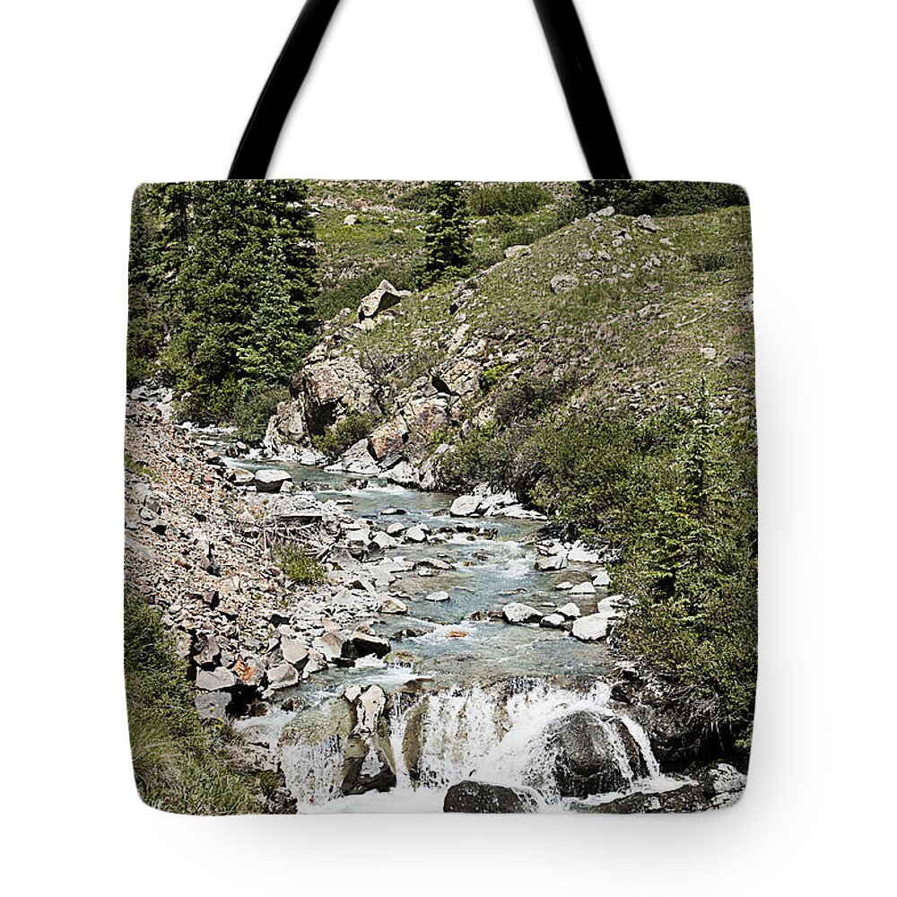 Best Sellers Tote Bag featuring the photograph Blue Mountain Stream by Melany Sarafis