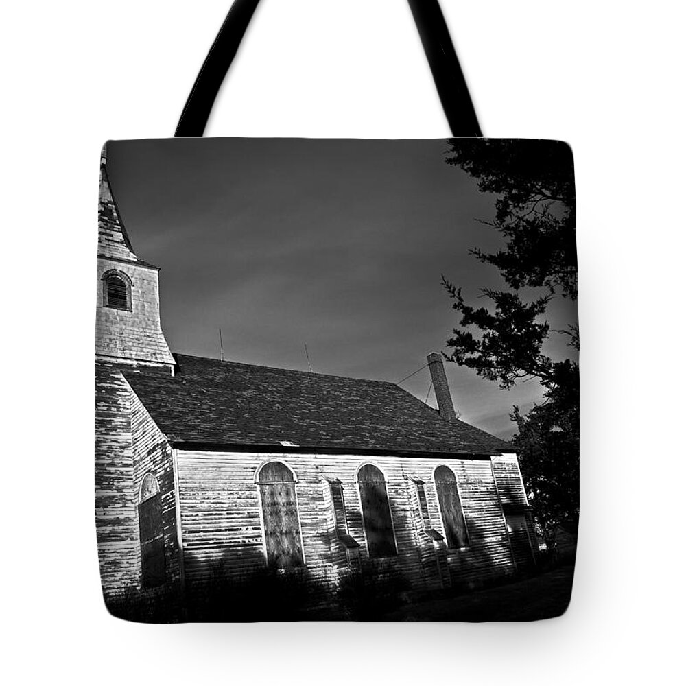 Churches Tote Bag featuring the photograph Boarded Up by Ed Peterson