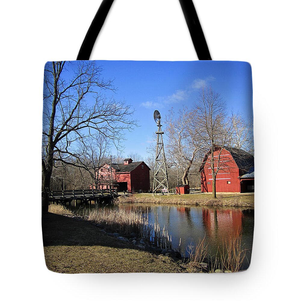Bonneyville Mill Tote Bag featuring the photograph Bonneyville Mill by Laura Kinker