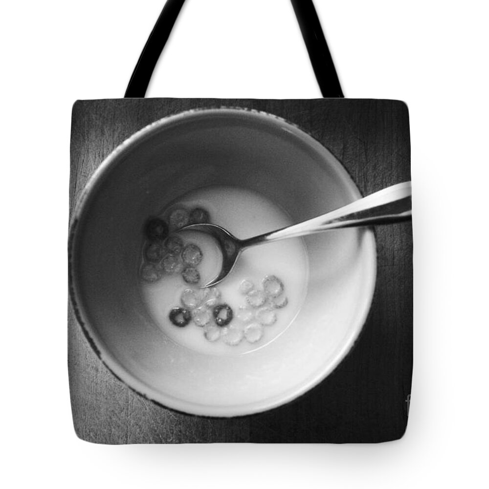 Cereal Tote Bag featuring the mixed media Breakfast by Linda Woods