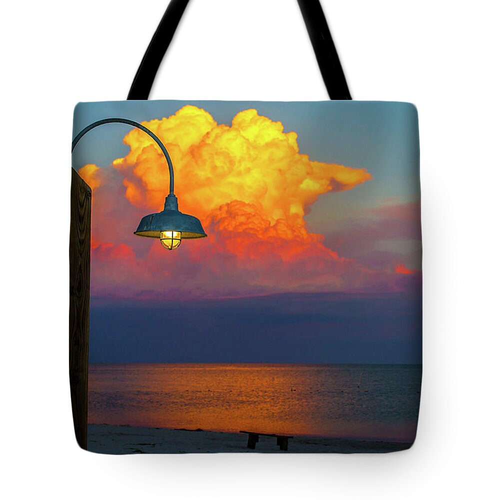 Sunset Tote Bag featuring the photograph Brilliant by Shannon Harrington