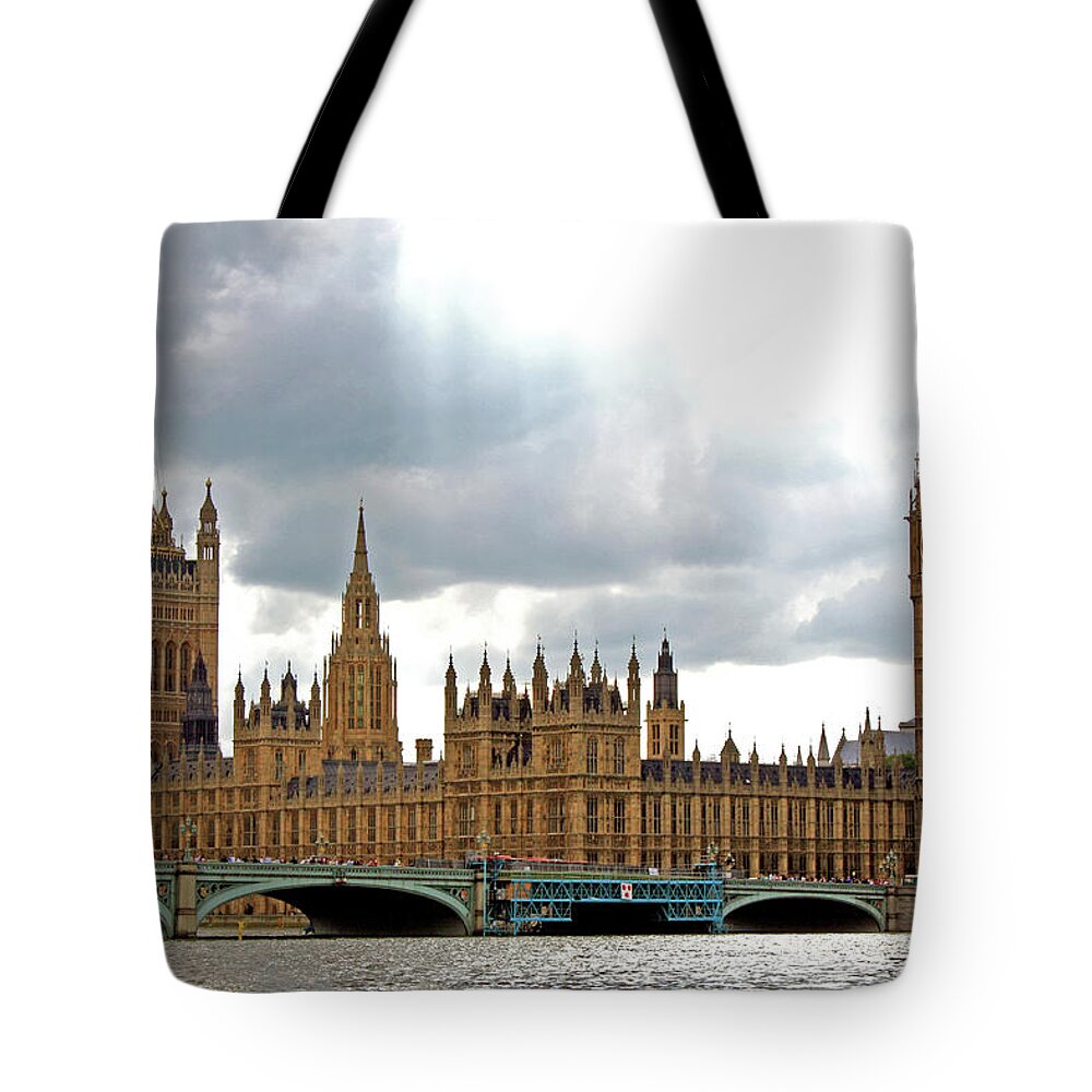 Great Britian Tote Bag featuring the photograph British Landmarks by La Dolce Vita