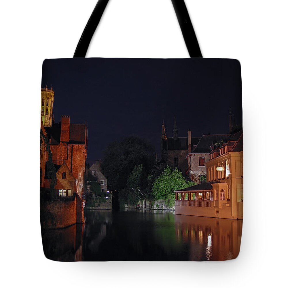 Bruges Tote Bag featuring the photograph Bruges by David Gleeson