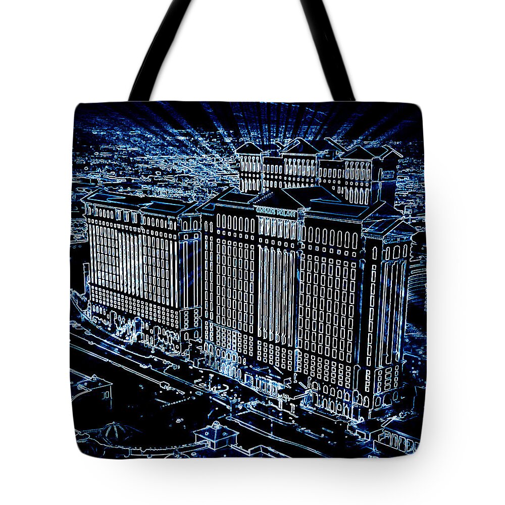 Caesars Palace Tote Bag featuring the photograph Caesars Palace by Steven Richardson