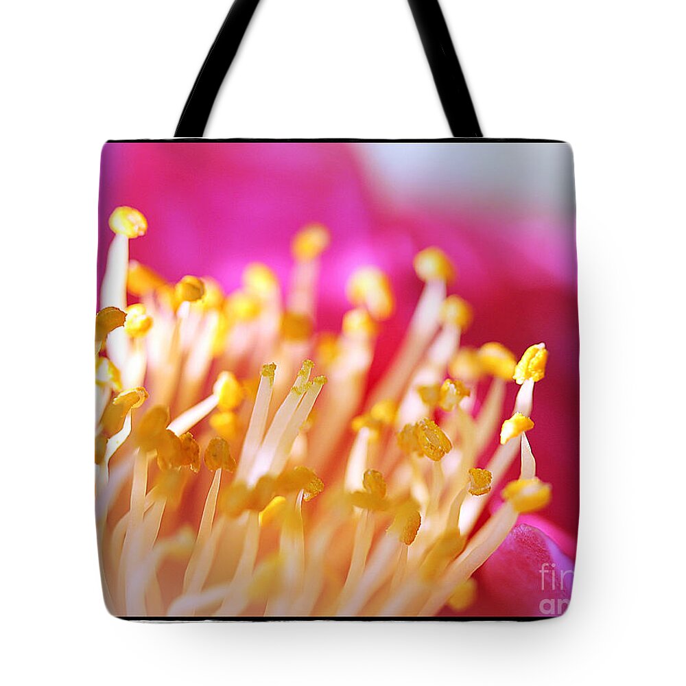 Stamens Tote Bag featuring the photograph Camellia Prayer by Judi Bagwell