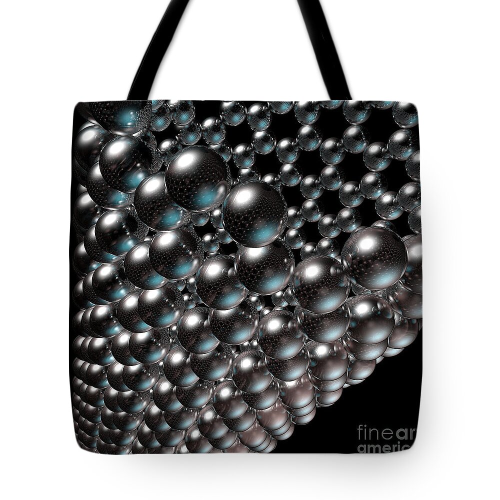 Allotrope Tote Bag featuring the digital art Carbon Nanotube 8 by Russell Kightley
