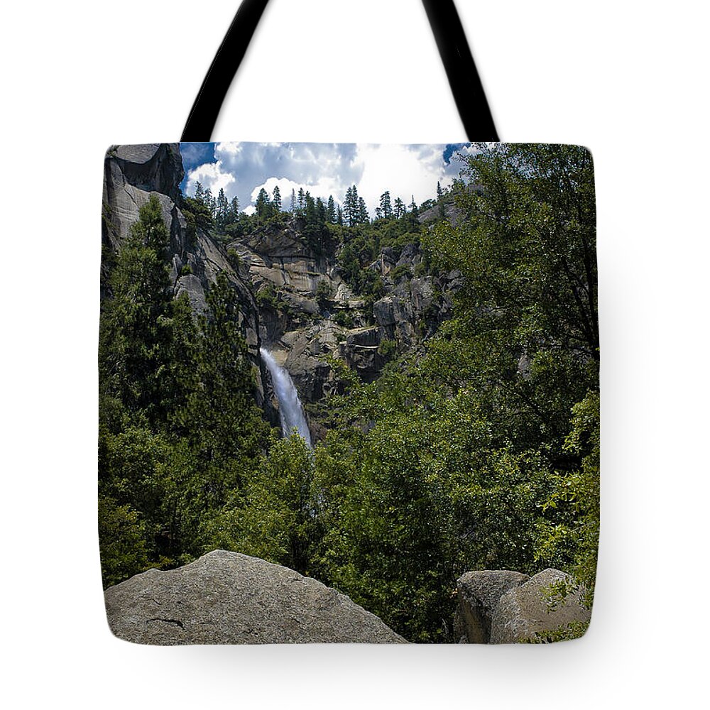 Falls Tote Bag featuring the photograph Cascade Falls Yosemite National Park by LeeAnn McLaneGoetz McLaneGoetzStudioLLCcom