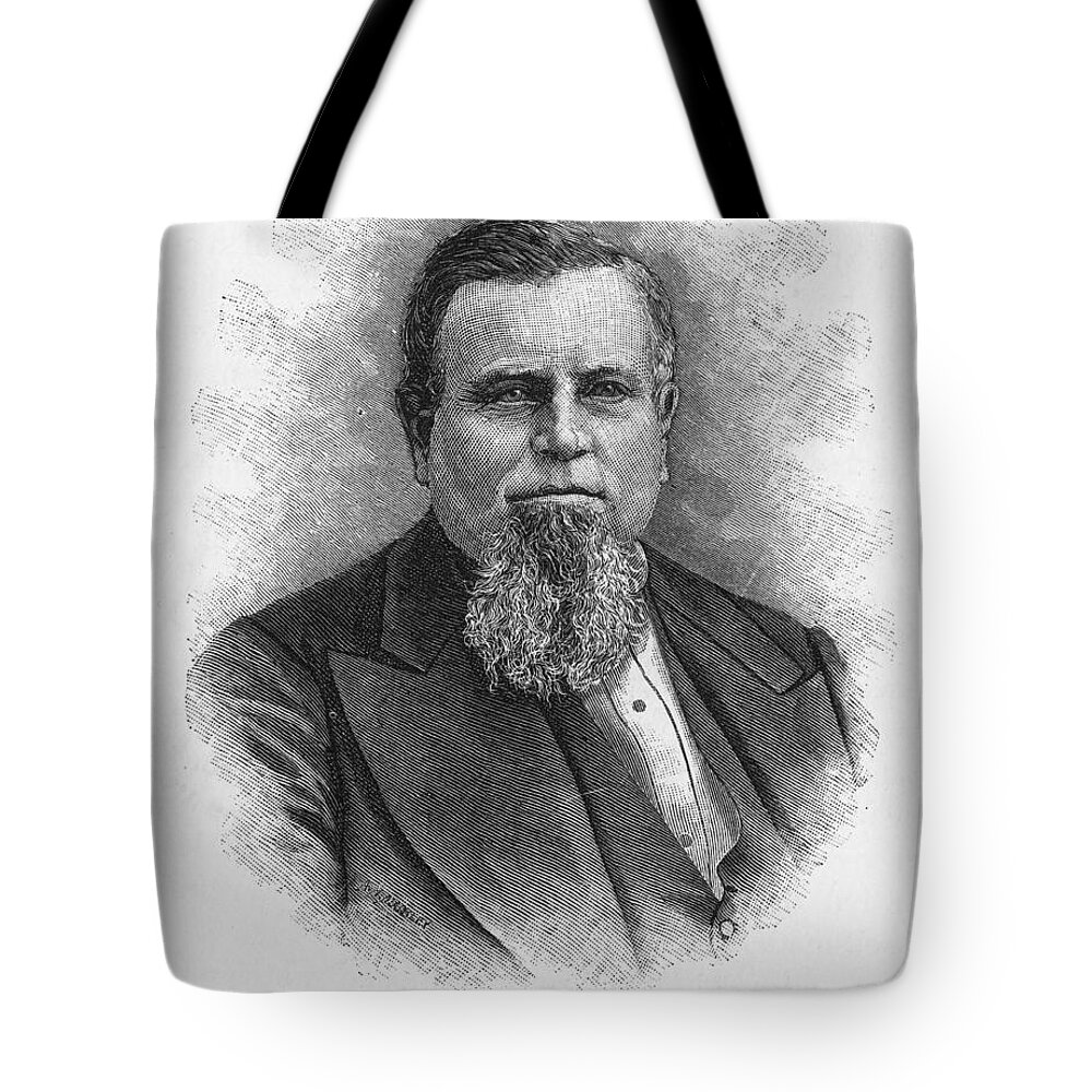 1880 Tote Bag featuring the photograph Charles Crocker (1822-1888) by Granger